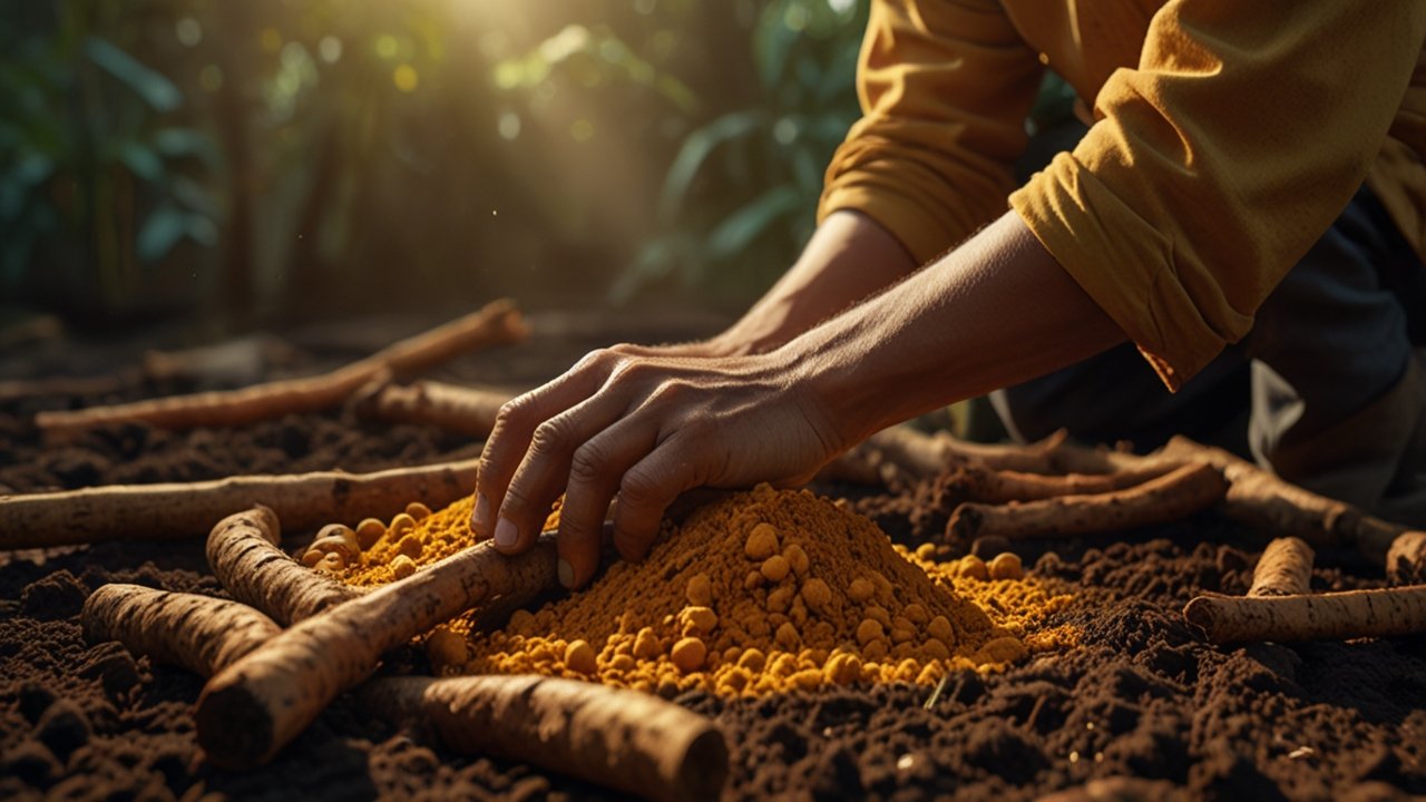 (no title) leonardo lightning xl an 8k hyperrealistic image of turmeric r 1